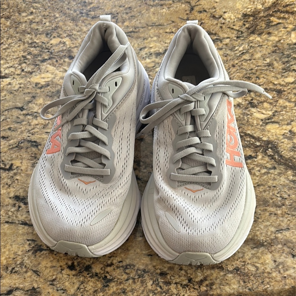 Hoka Gaviota 5 with Coral Accents